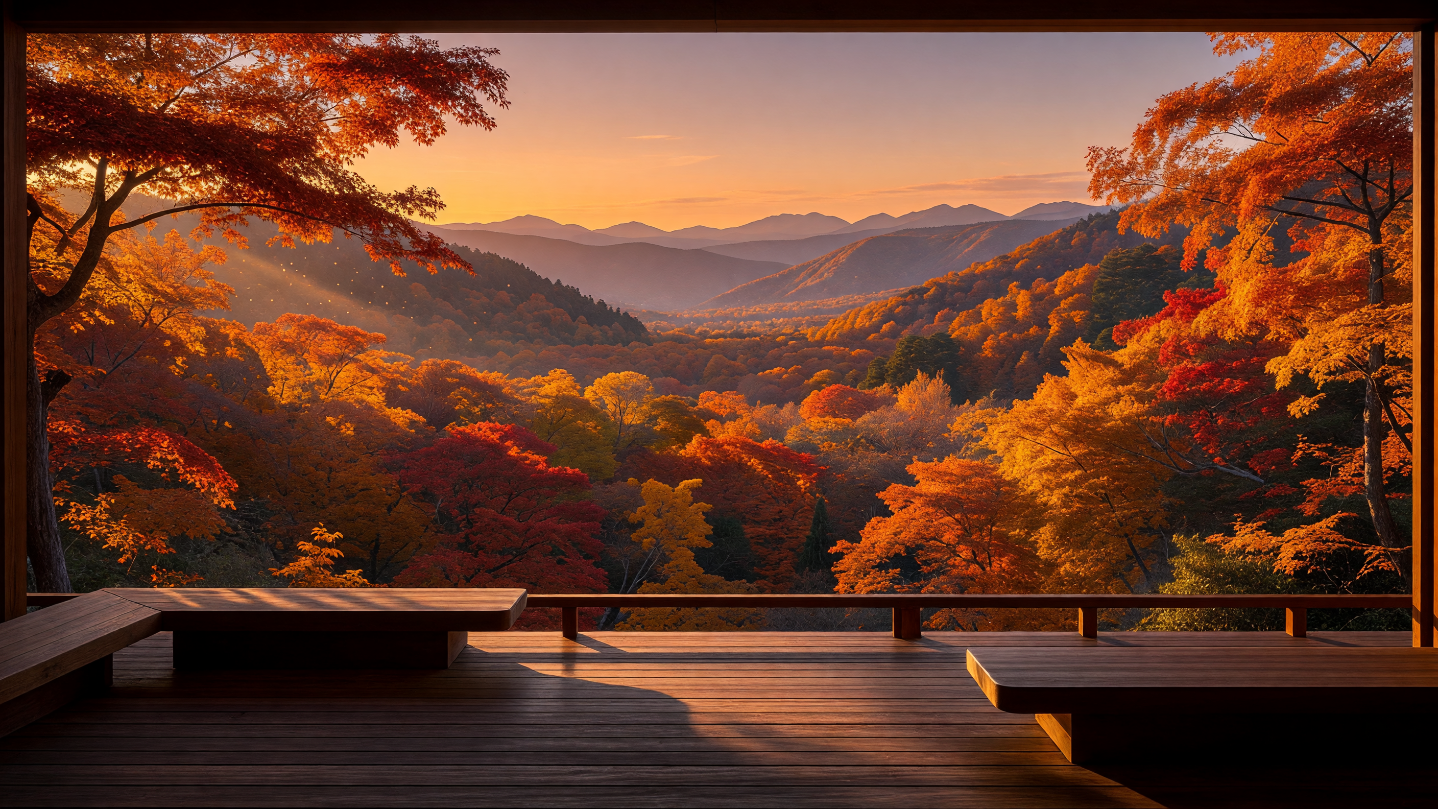 森を見渡す展望台